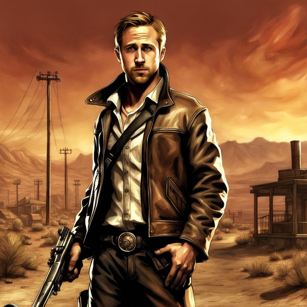 Ryan Gosling as Fallout New Vegas Character
