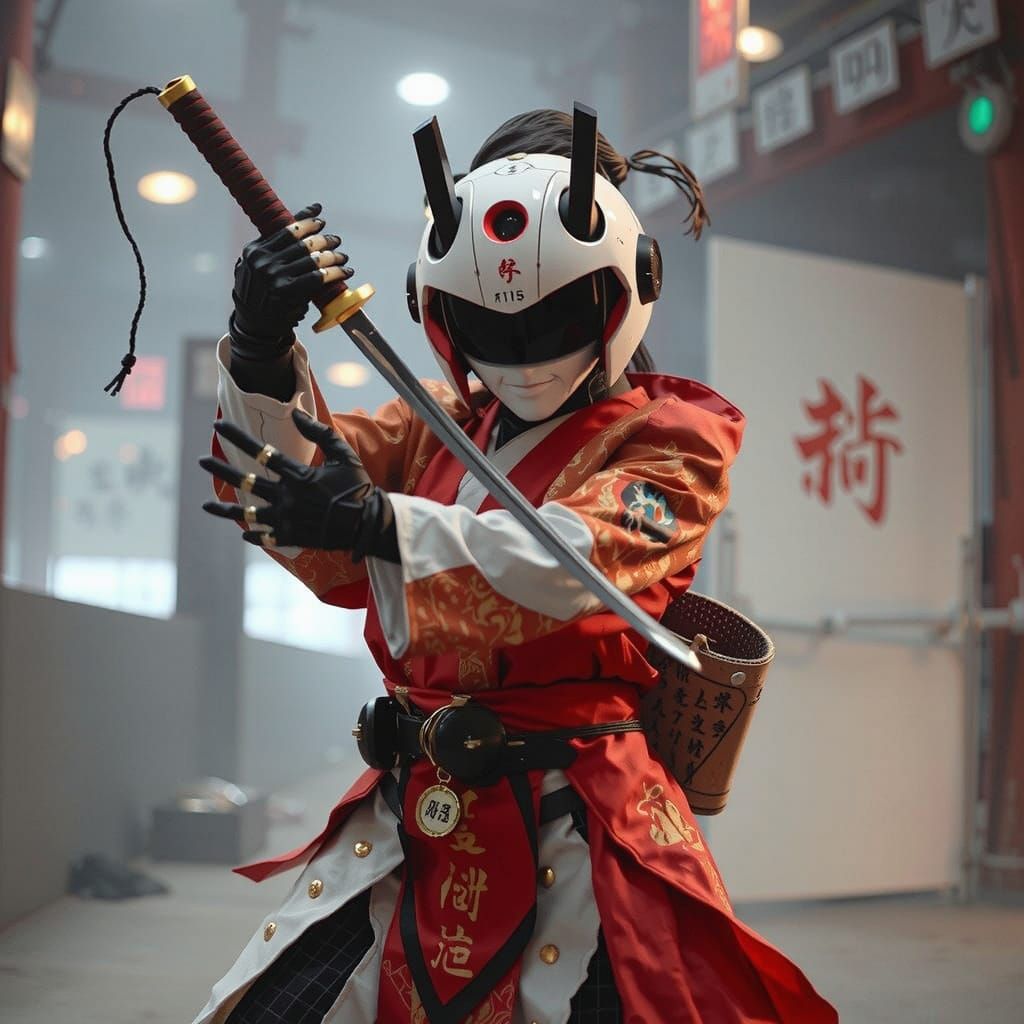 geisha with a katana