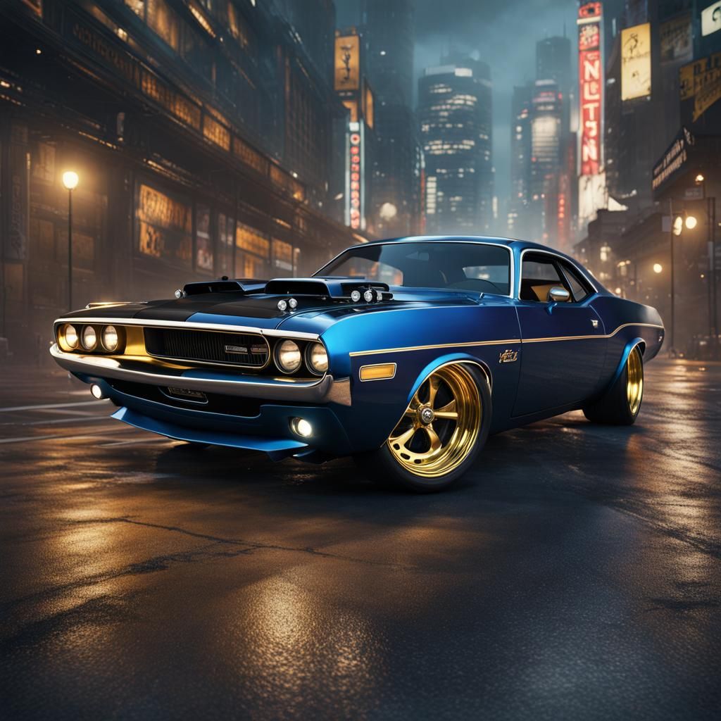 Steampunk 1970 Dodge Challenger Tokyo Drift Photography