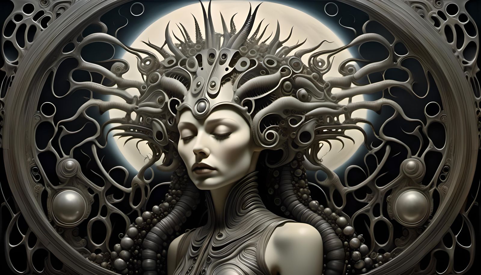 Surreal Spring Equinox: A Dark Mechanical Vision