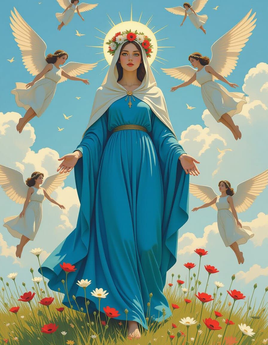 Angelic Elevation of the Virgin Mary