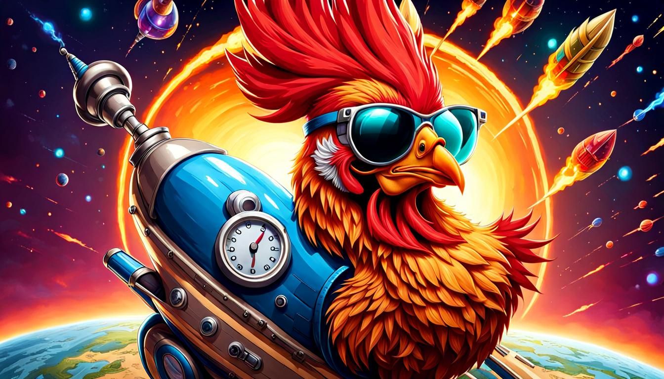 Doctor Rooster Rides a Rocket