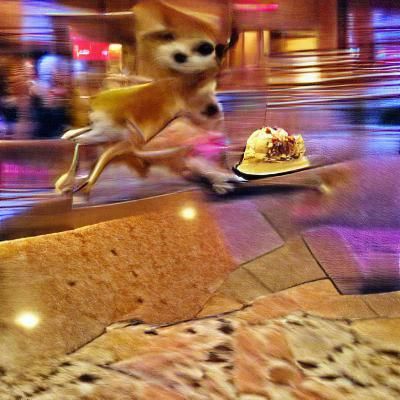 Taco Bell Chihuahua Escapes Cheesecake Factory