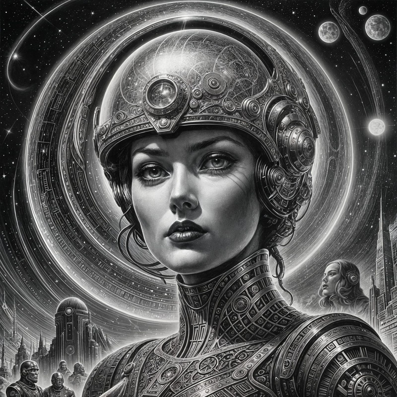 Retro Sci-Fi Book Cover Art