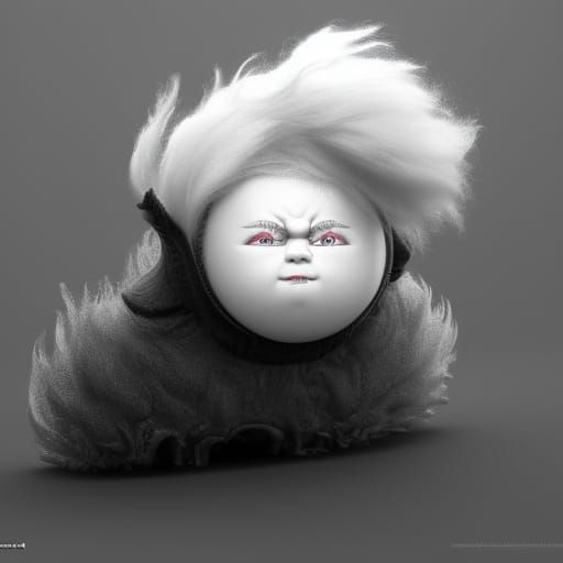 Cute Hedgehog in Dark Forest: 3D Digital Art