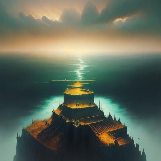 King of Atlantis and Mermaids: Surreal Fantasy