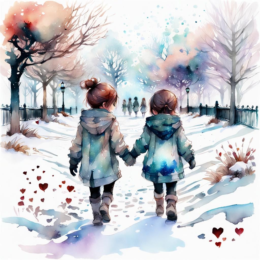 Chibi Babies Walk in Sci-Fi Galaxy Park