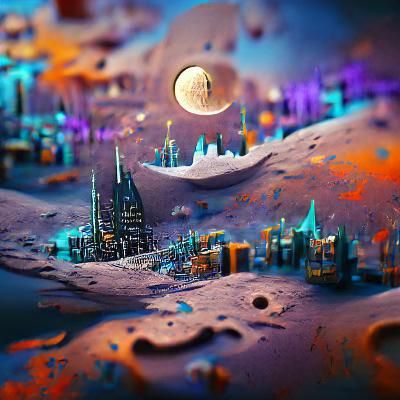 City on the moon