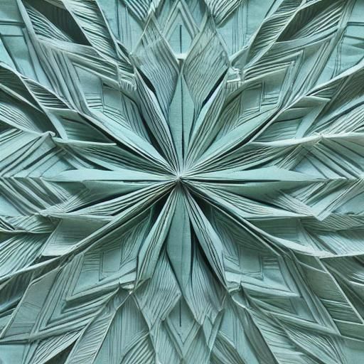 Origami Statue of Liberty Papercraft Close-Up