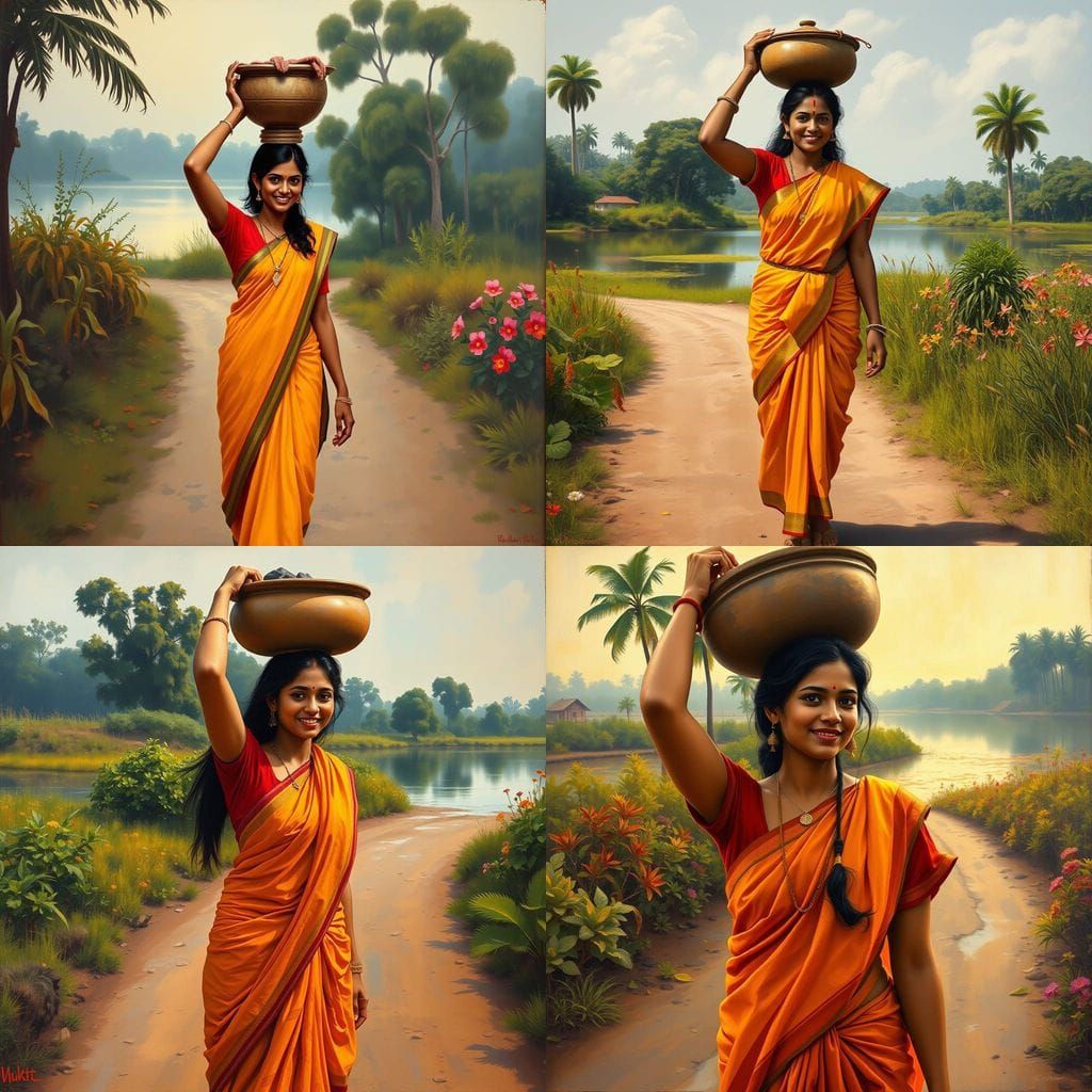 Beauty in the Indian Village Landscape