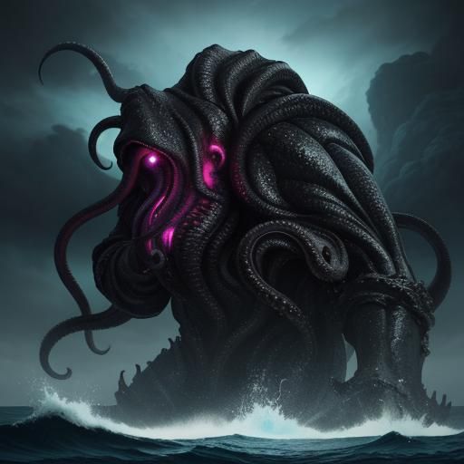 Cthulhu Emerges: A Dark Fantasy 3D Rendering