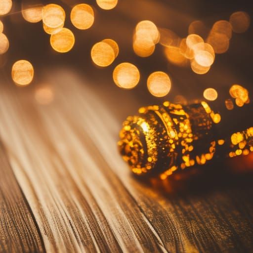 Ornate Wood with Gold and Amber Photography