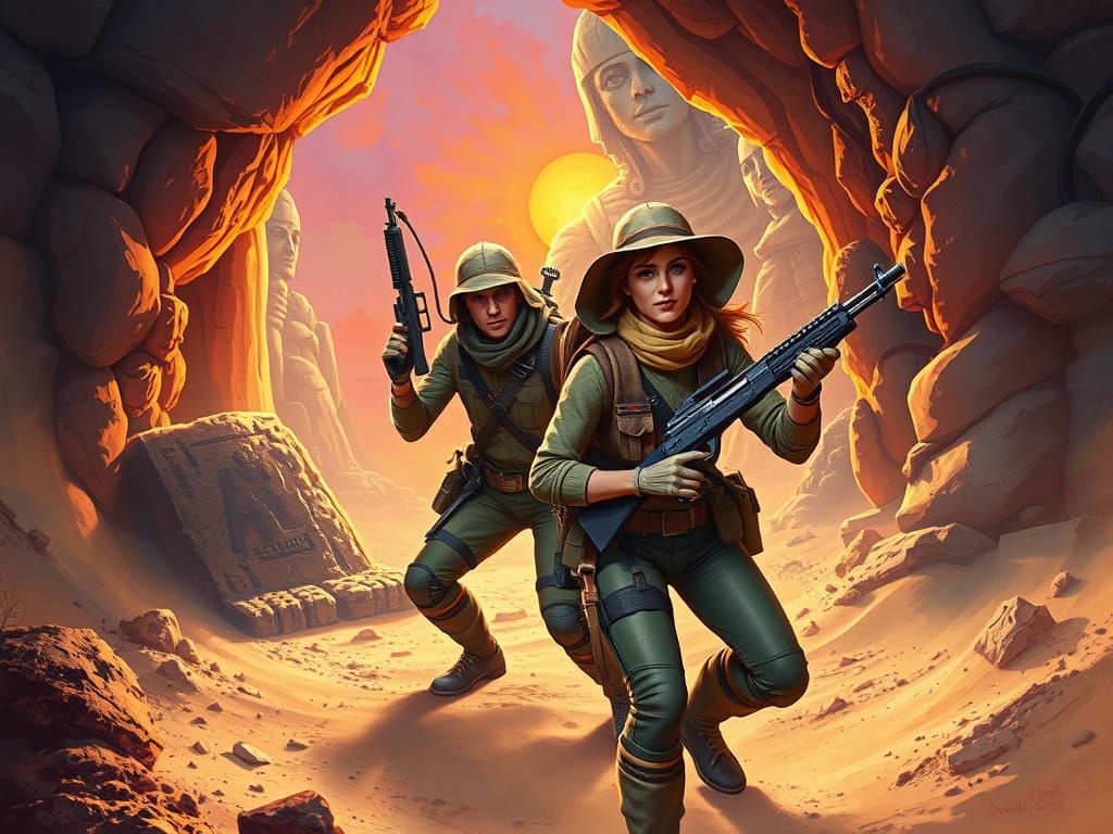 GI Joe Adventure Team in a Mummy's Tomb