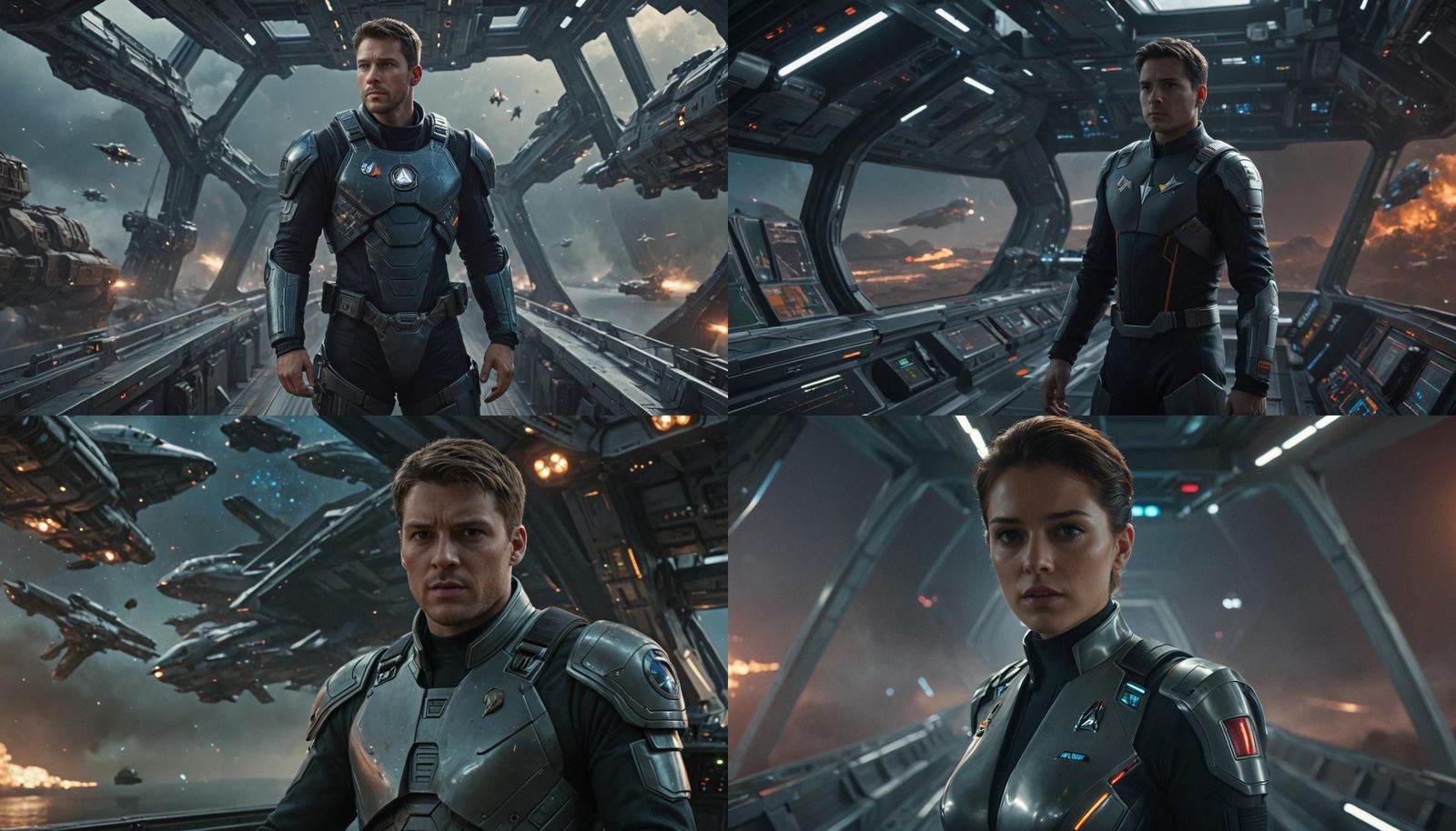 Epic Space Battle Between Earth and Alien Armada