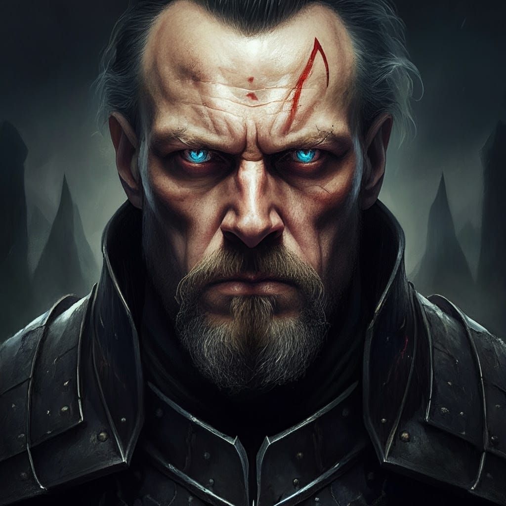 Grimdark Landscape in a Dark Fantasy Aesthetic