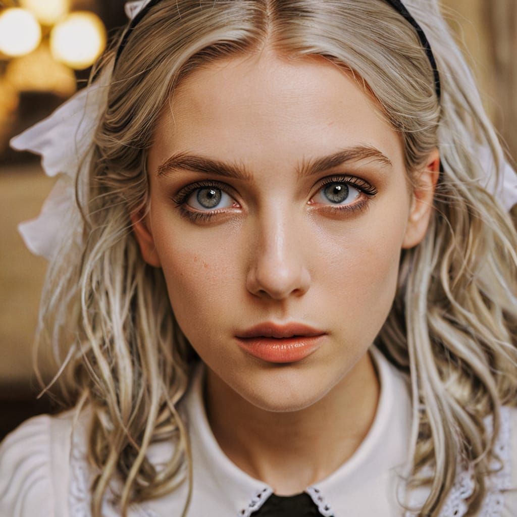 Ethereal French Maid Captured in Ultra-Realistic Photography