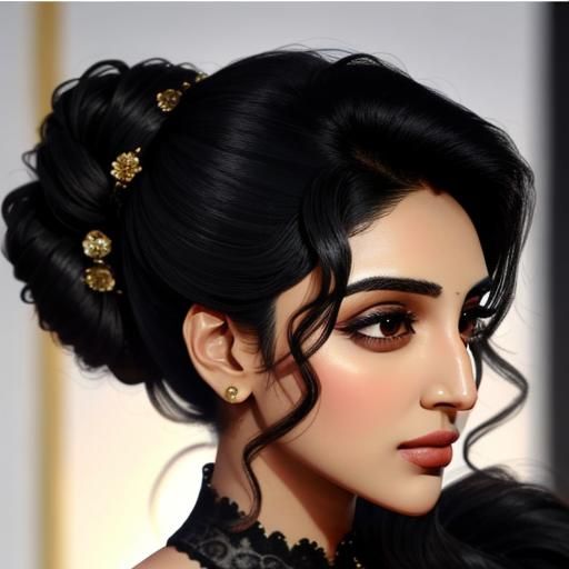 Kiara Advani Portrait with Sleek Updo