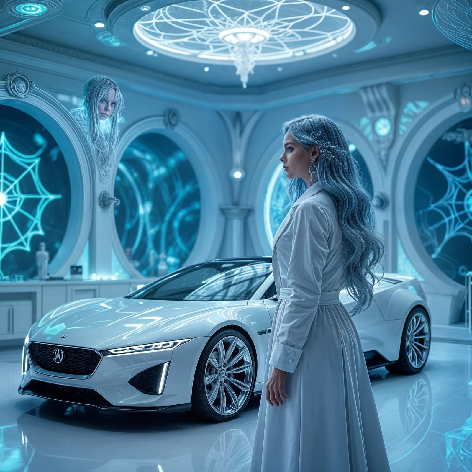 Mystical Studio: Spider Silk Cars and Silver-Haired Designer
