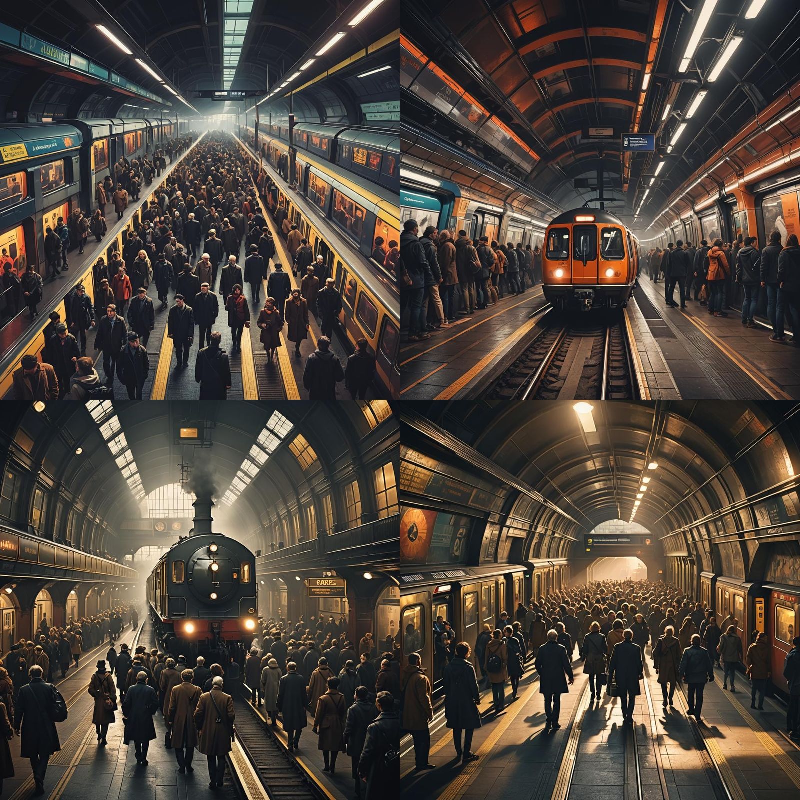 London Underground Platform: Epic Digital Matte Painting