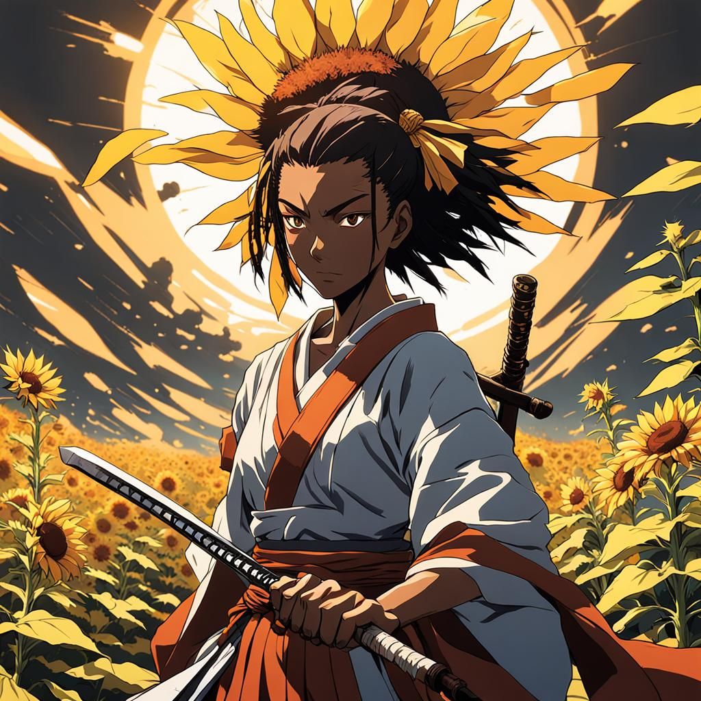 Anime Samurai Champloo: Melanated Female Warrior