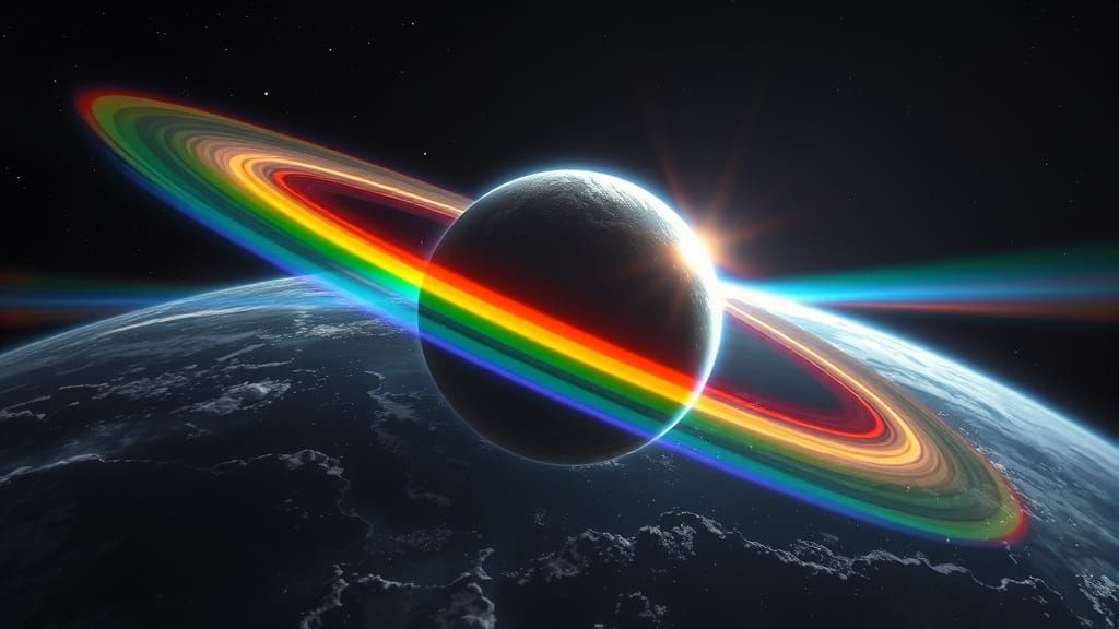 Glowing Xenomorph Emerges from Radiant Gas Giant