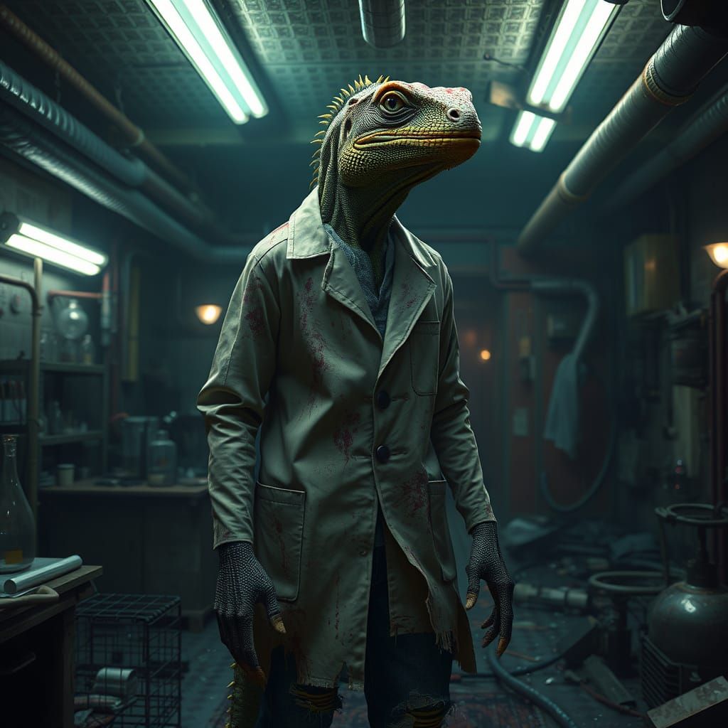 Mysterious Underground Creature in a Fantastical World