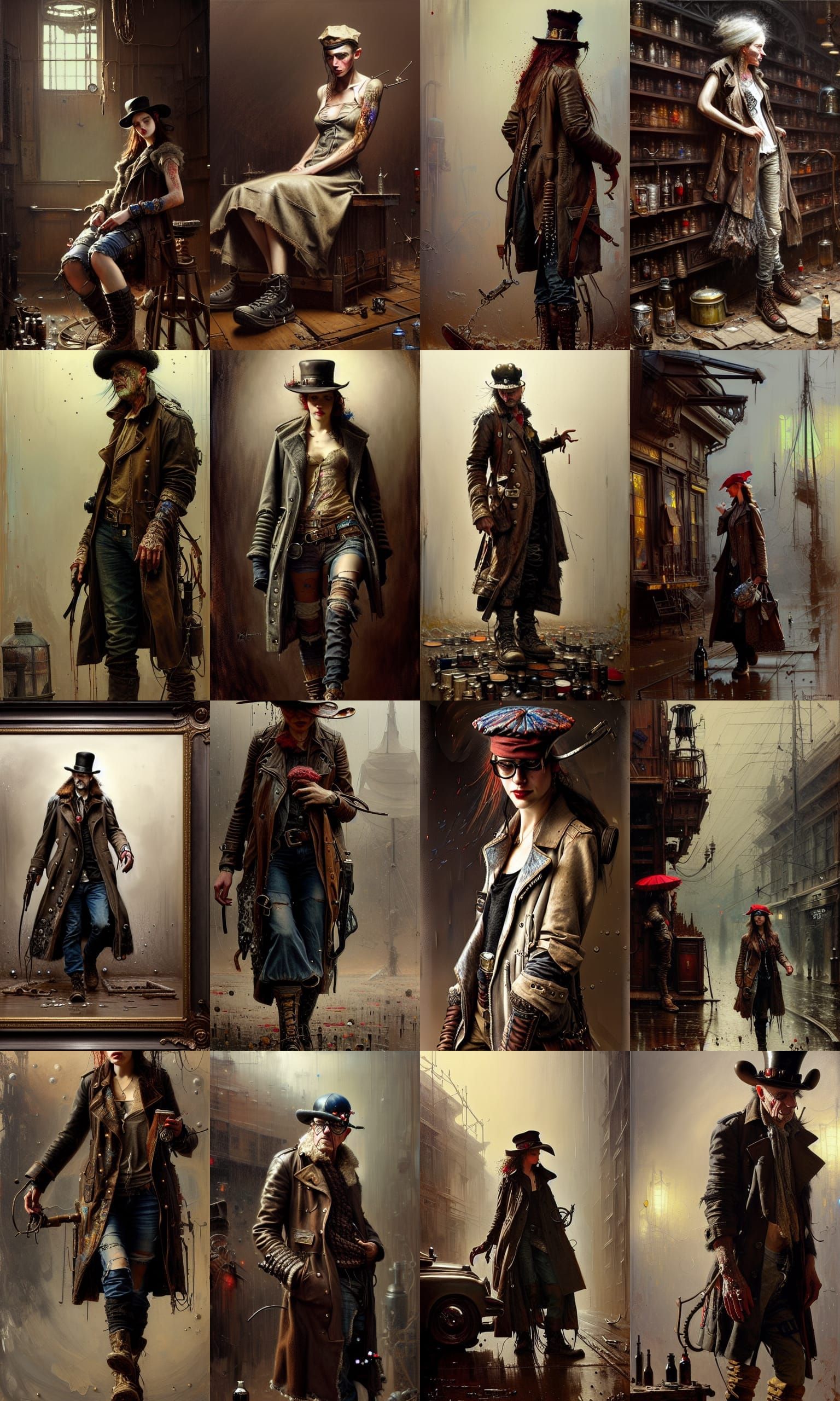 Post-Apocalyptic Woman in Hyperrealistic Style