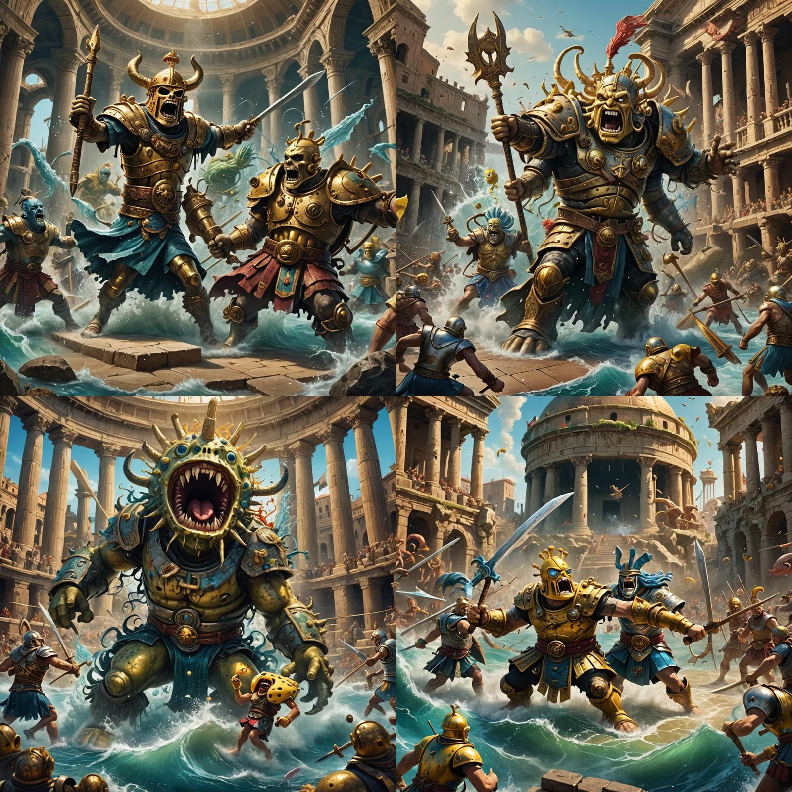 Epic Battle: Krum vs. SpongeBob in Rome