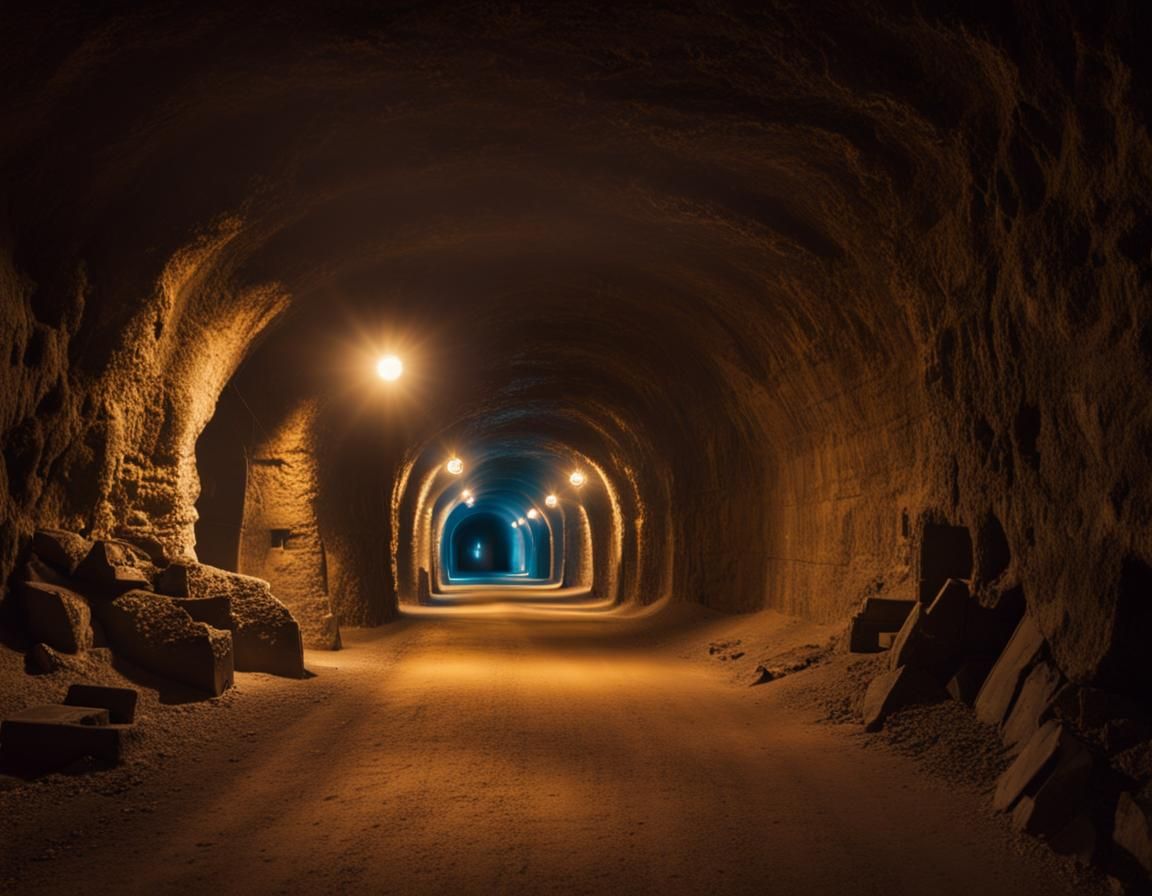 Hidden tunnel to a secret underground city
