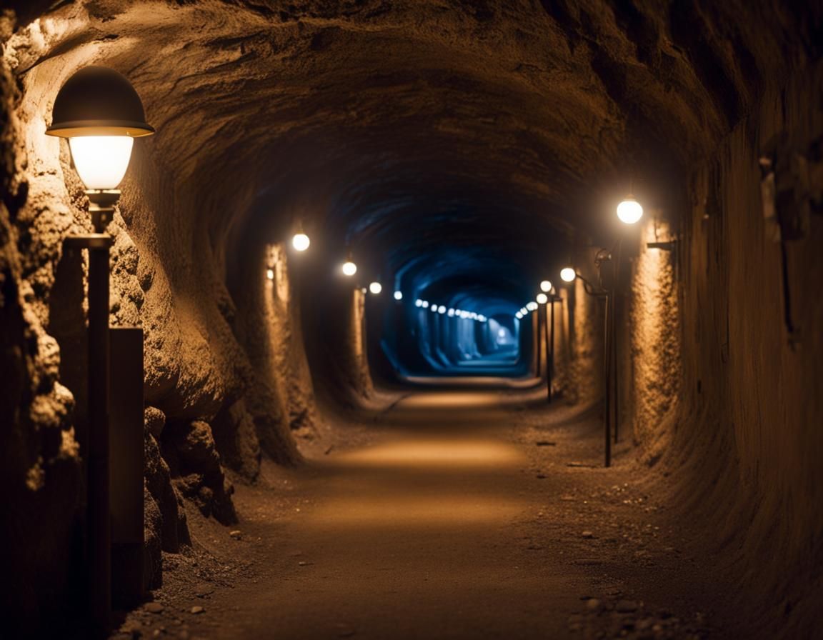 Hidden tunnel to a secret underground city