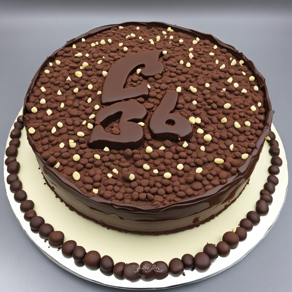 Six-Tier Chocolate Cream Birthday Cake