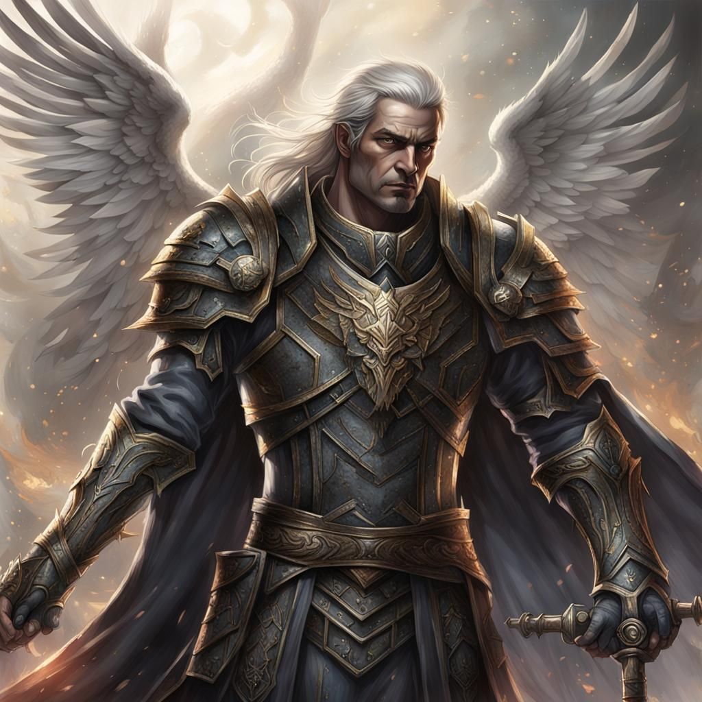 Corrupted Aasimar General Pentakill: Fantasy Concept Art