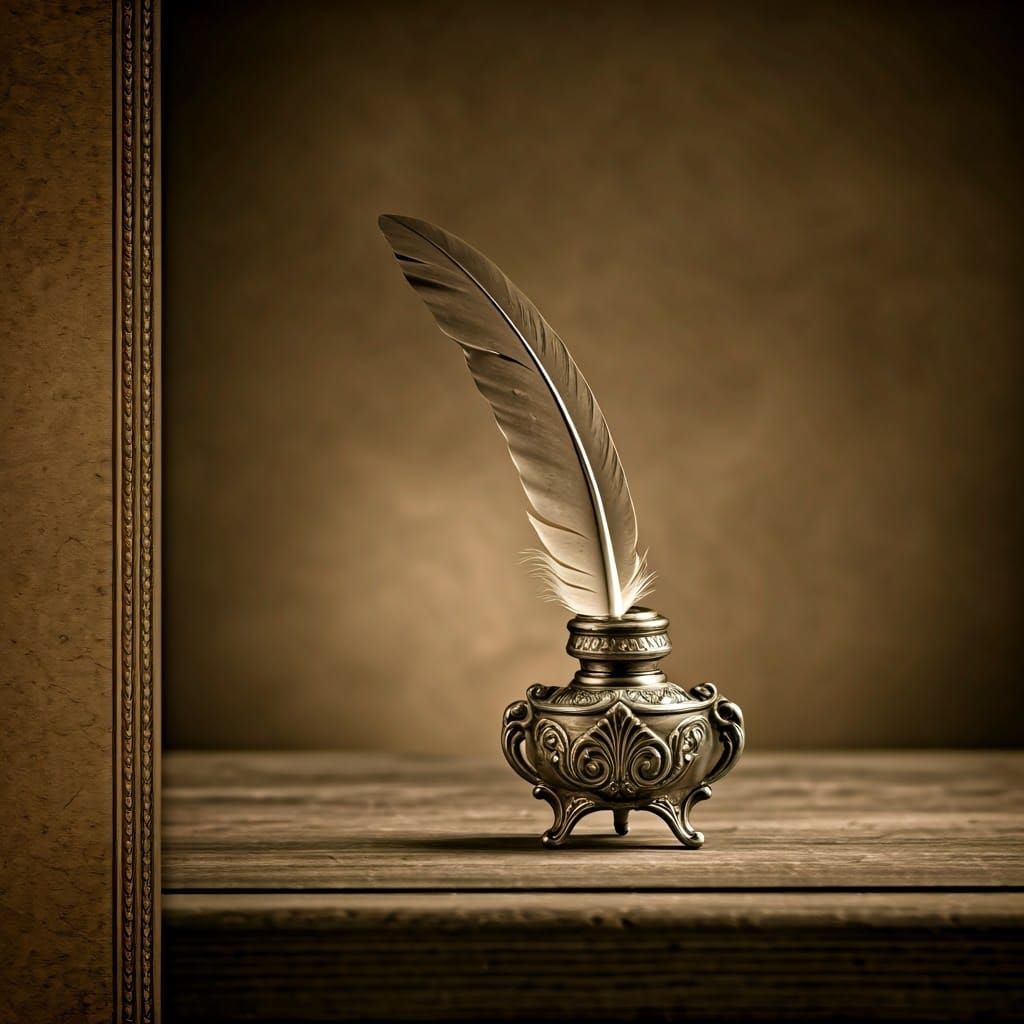 Timeless Sepia-Toned Background with Ornate Details