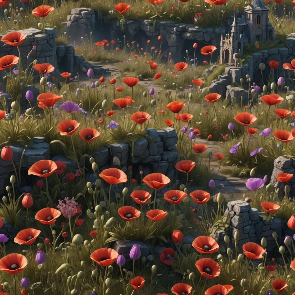 Detailed Poppy Playtime Matte Painting in 8K