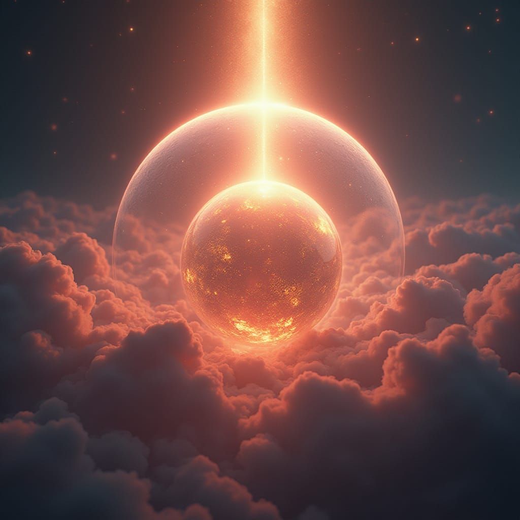 Celestial Sphere Radiating Divine Light