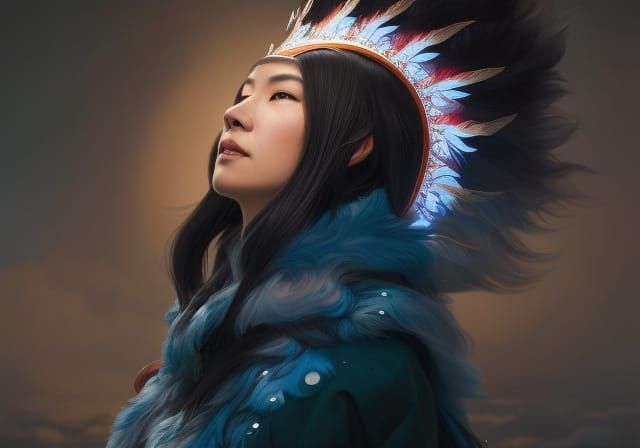 Asiaq: Greenland Inuit Weather Goddess Portrait