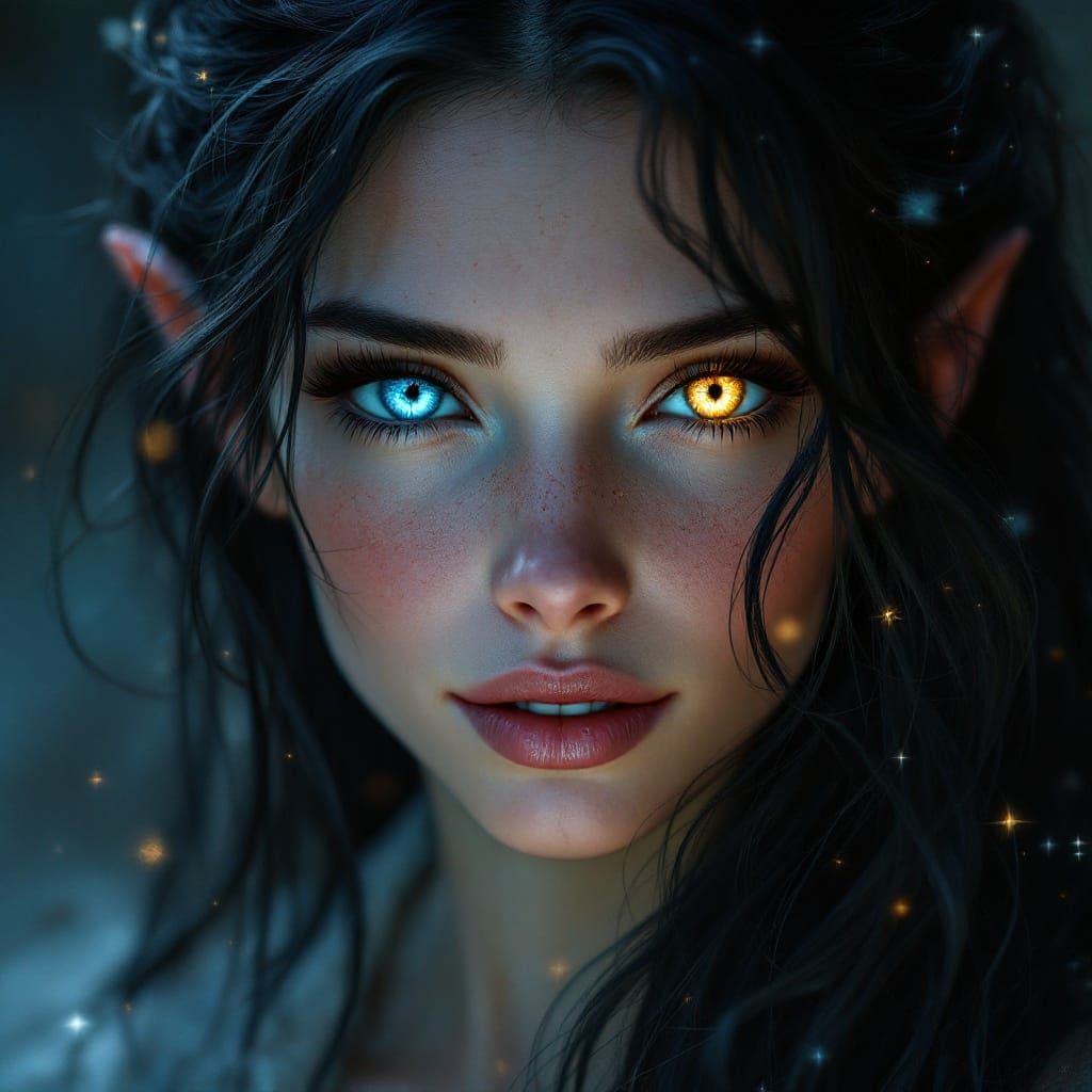 Ethereal Fantasy Elf in Hyper-Realistic Portrait