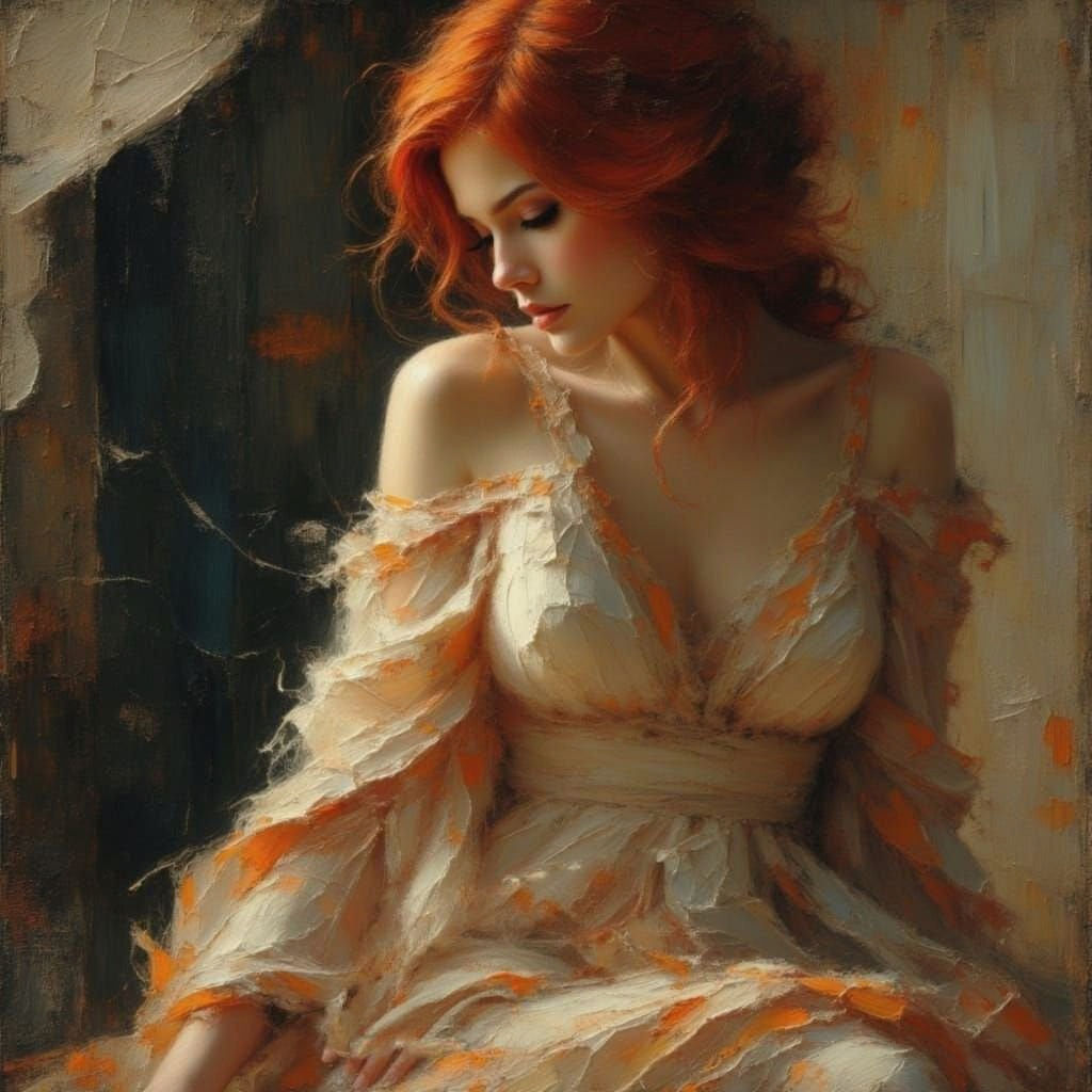 Sensual Woman in Dramatic Chiaroscuro