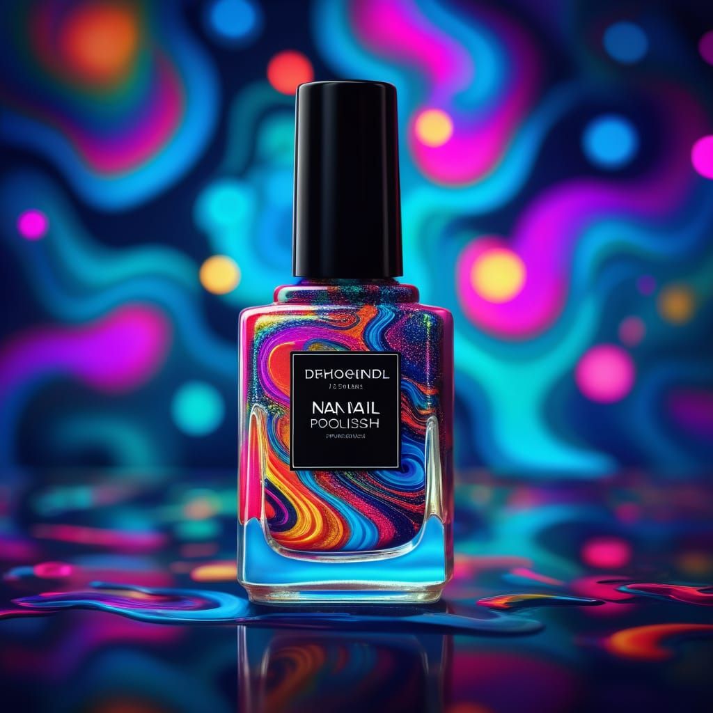 Psychadelic nail polish