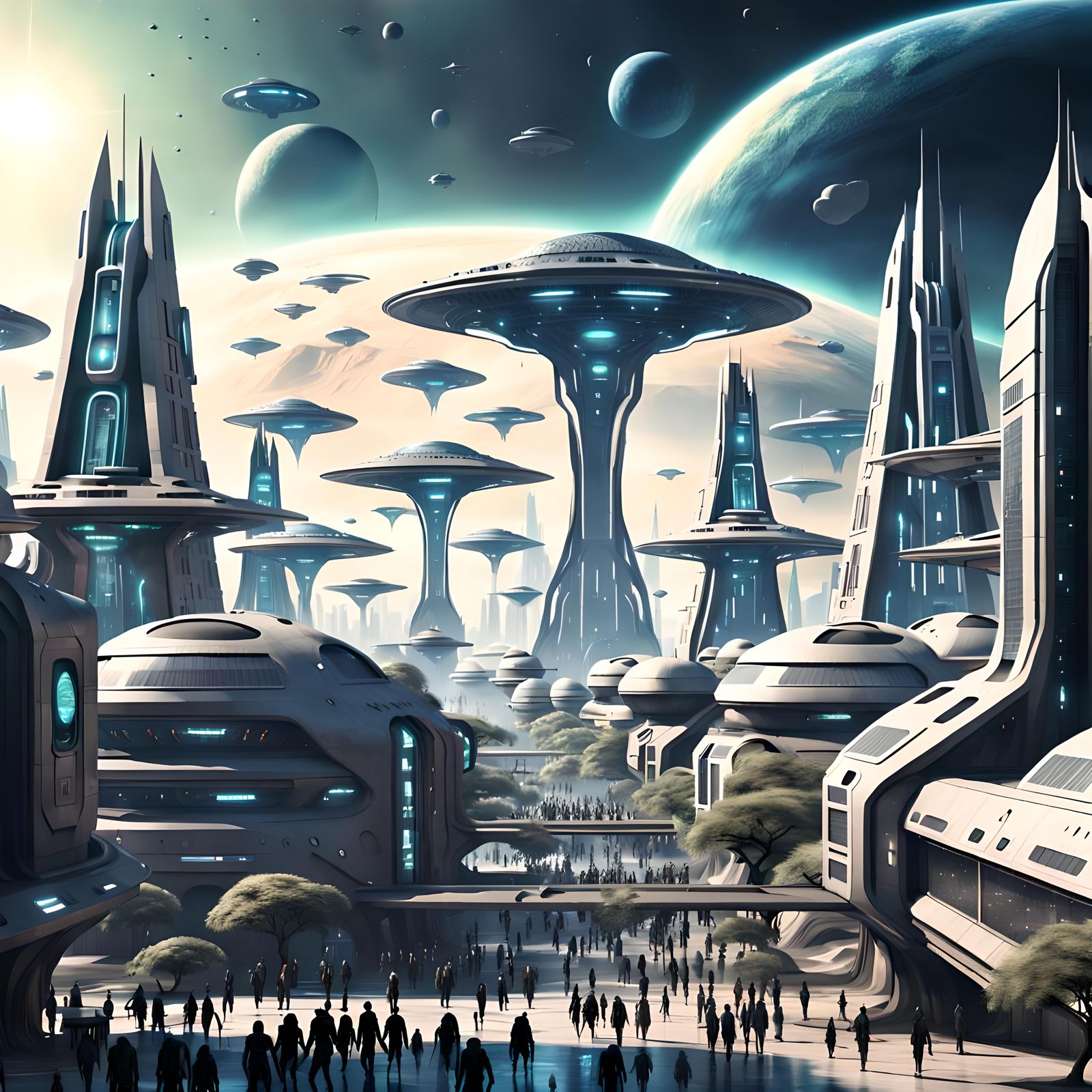 Ultra-Realistic Sci-Fi Alien City in 8K