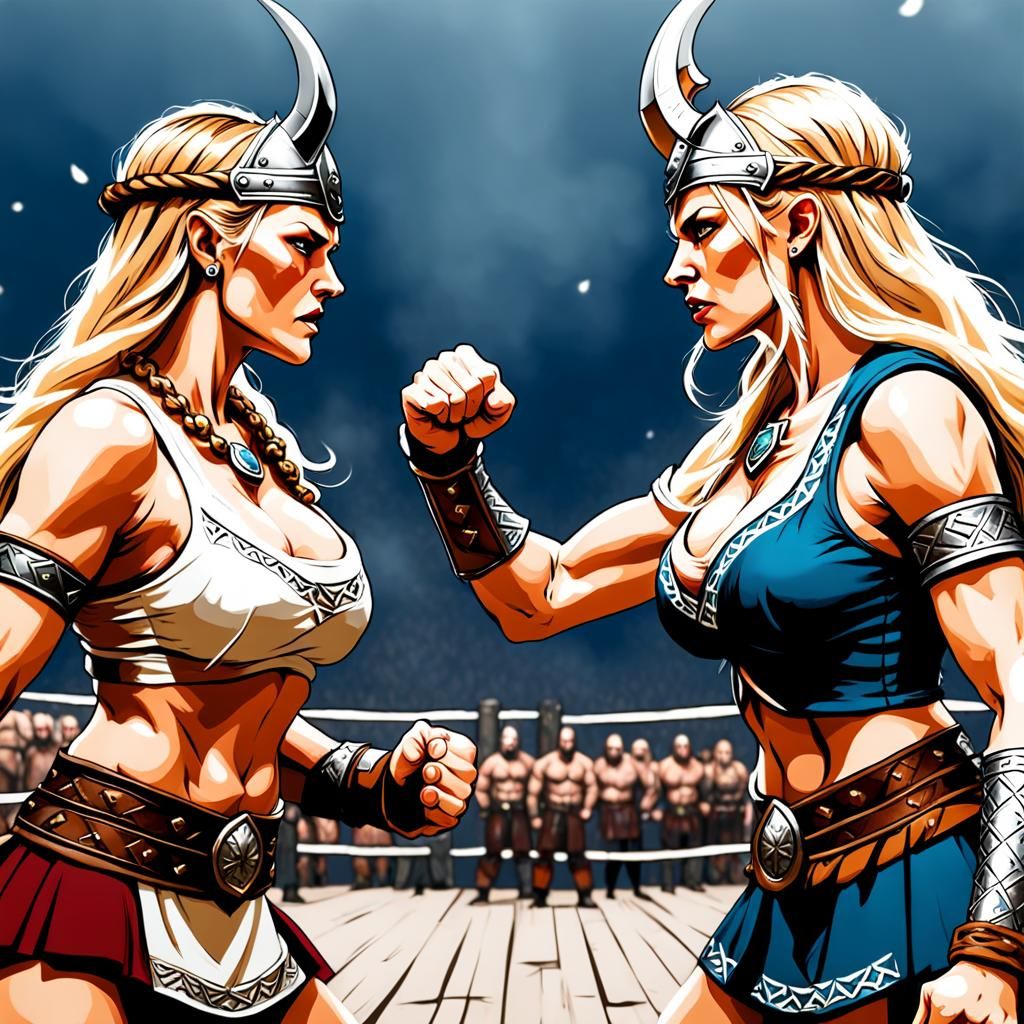 Viking Women Face Off in Epic Staredown