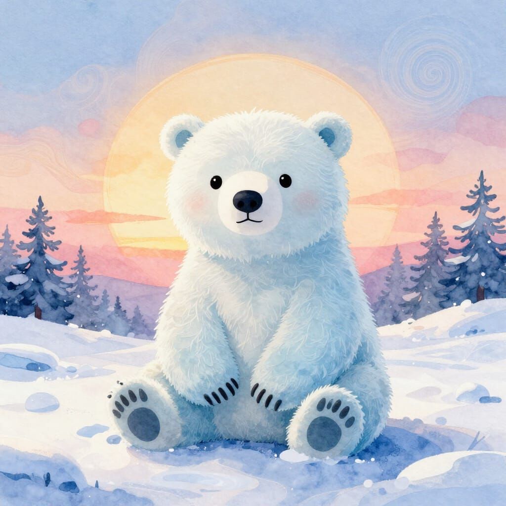 Another blue polar bear