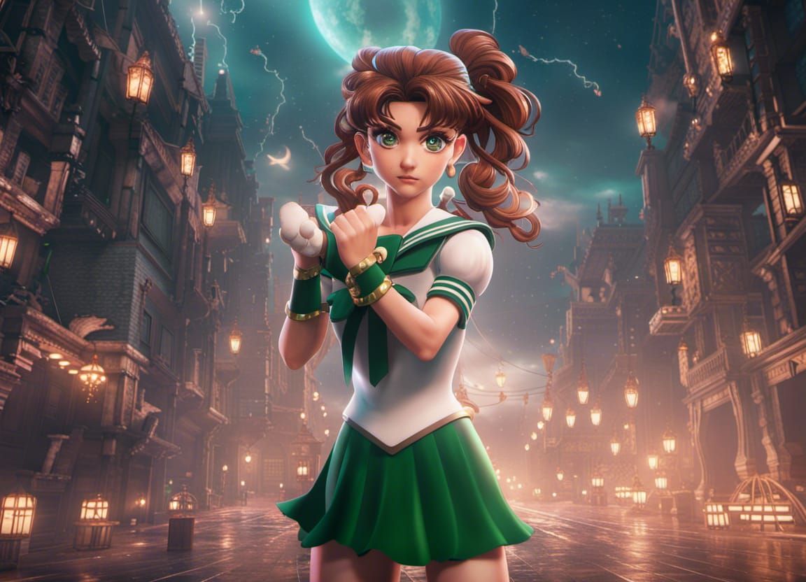 Sailor Jupiter Concept Art in Deep Color
