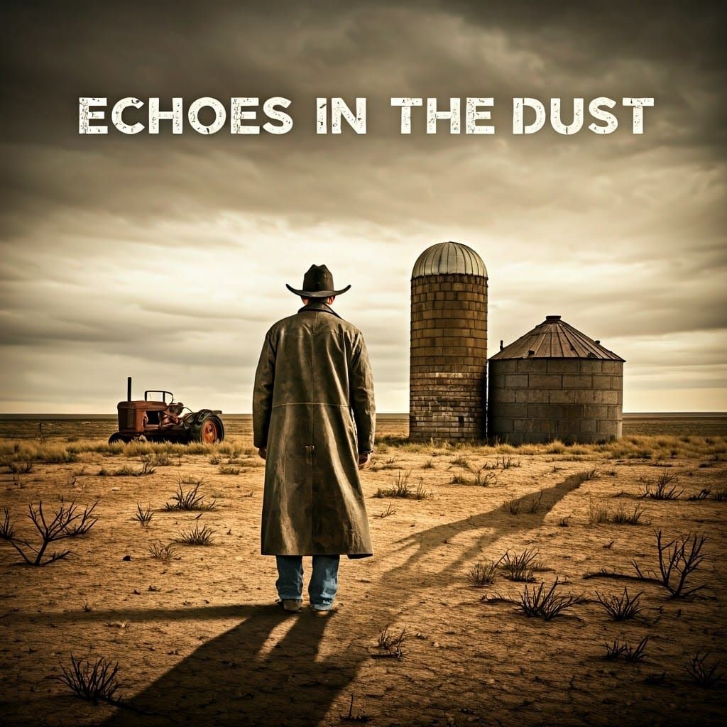 Weathered Cowboy in a Desolate Landscape