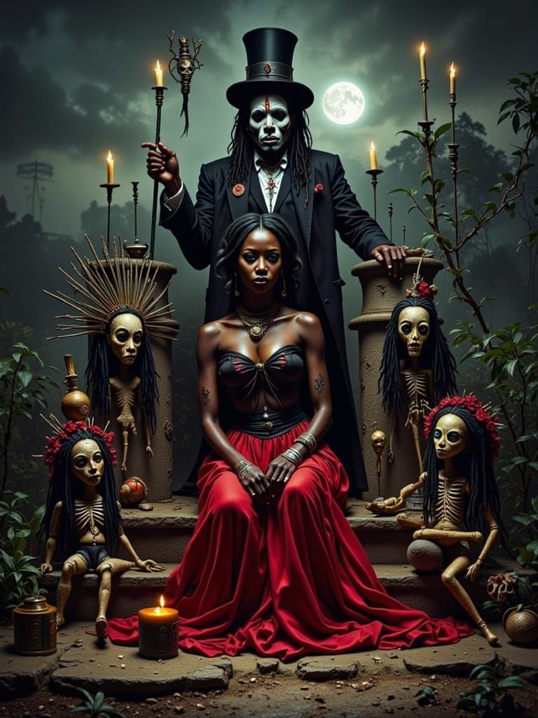 Baron Samedi and Maman Brigitte in Haiti