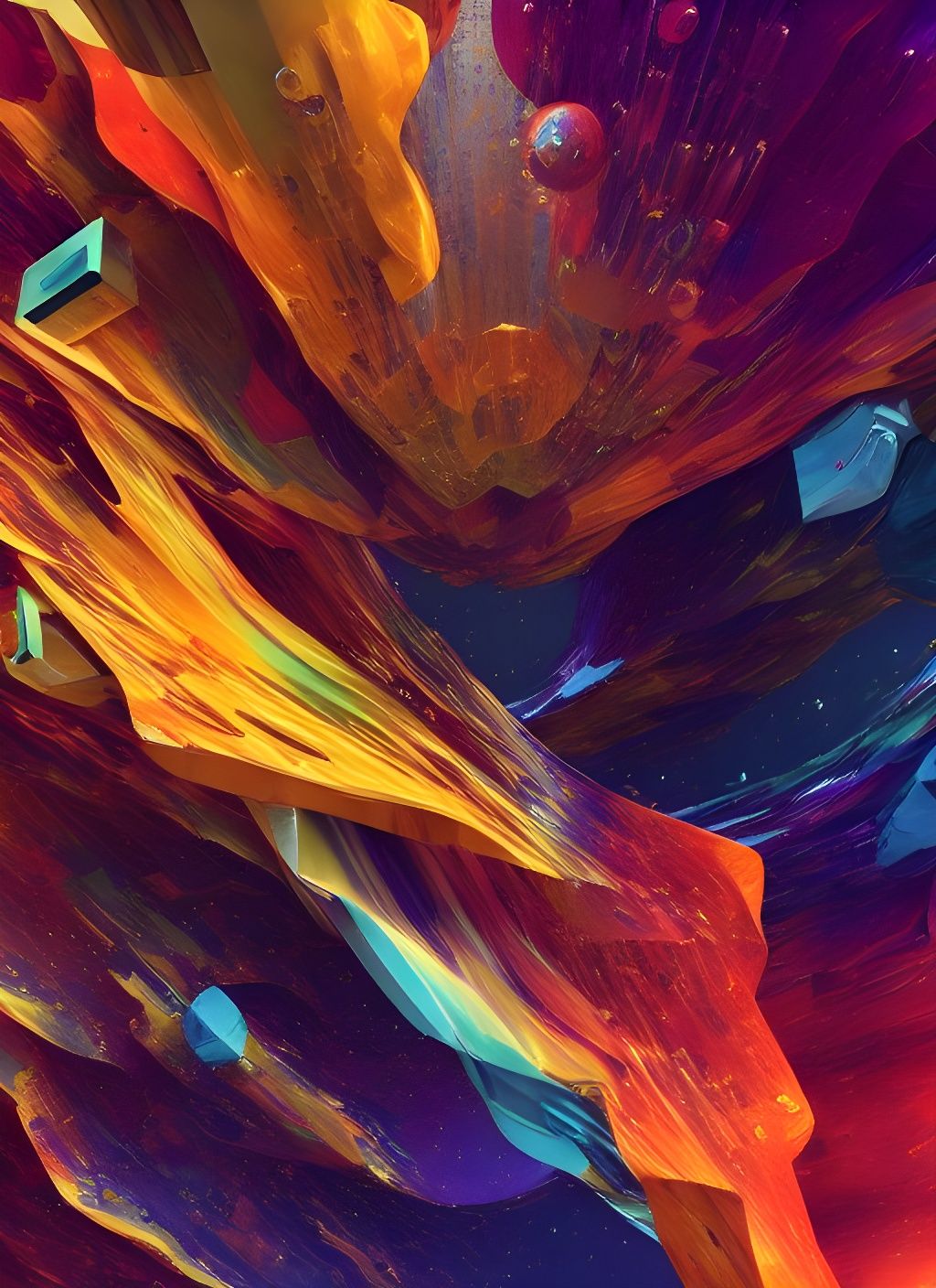 Spectacular Space Photography in Lyrical Abstraction Style