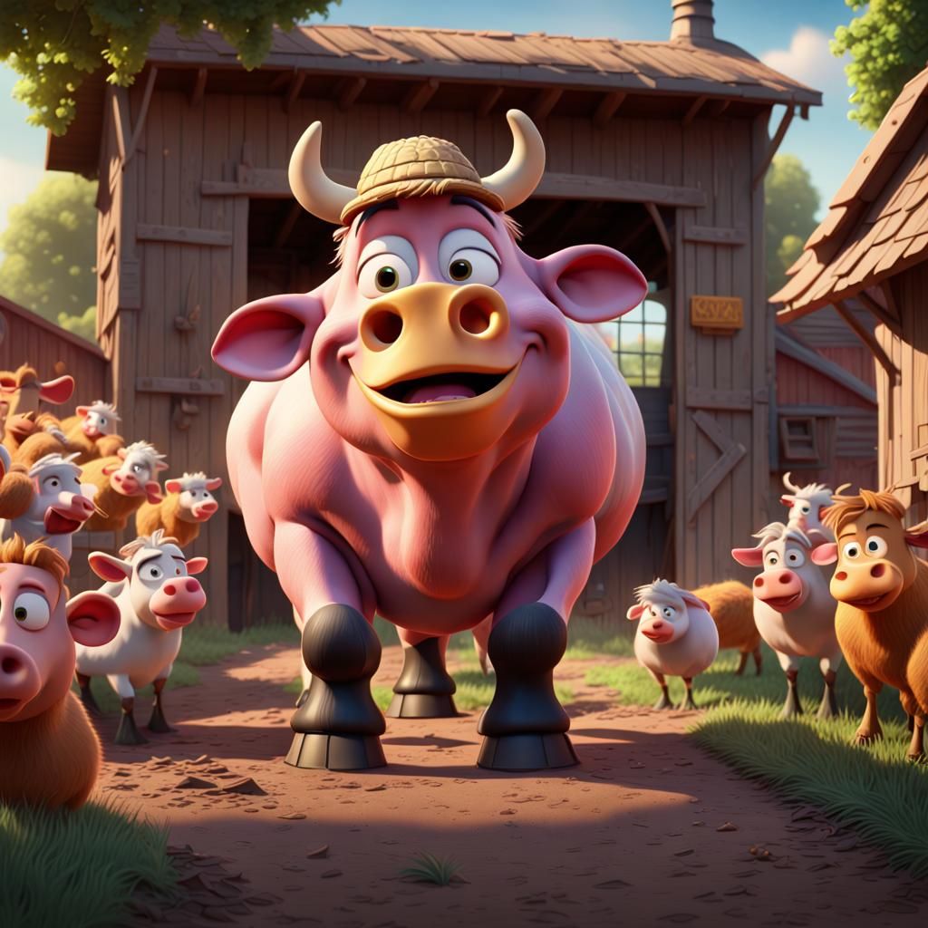 Old McDonald's Farm: 3D Digital Art