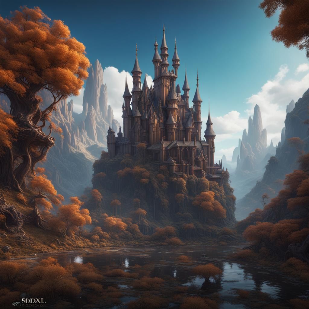 Fantastical Castle Concept Art in Unreal Engine 5