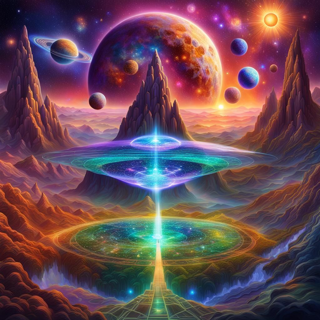 Galactic Federation: Astral Cosmic Illustration
