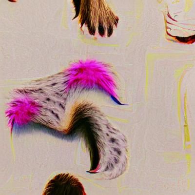 Stylized Furry Character Generated by AI